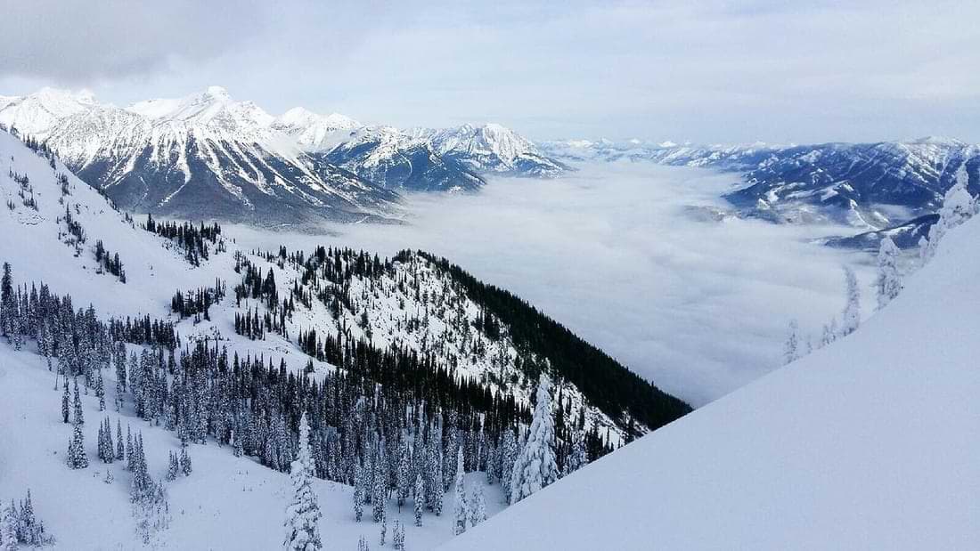 Snow-covered mountains