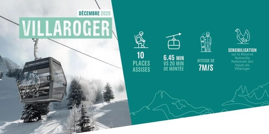The new Villaroger gondola at Les Arcs