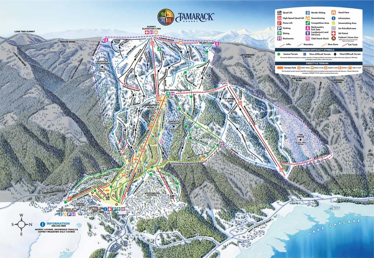 Tamarack Trail Map 2025