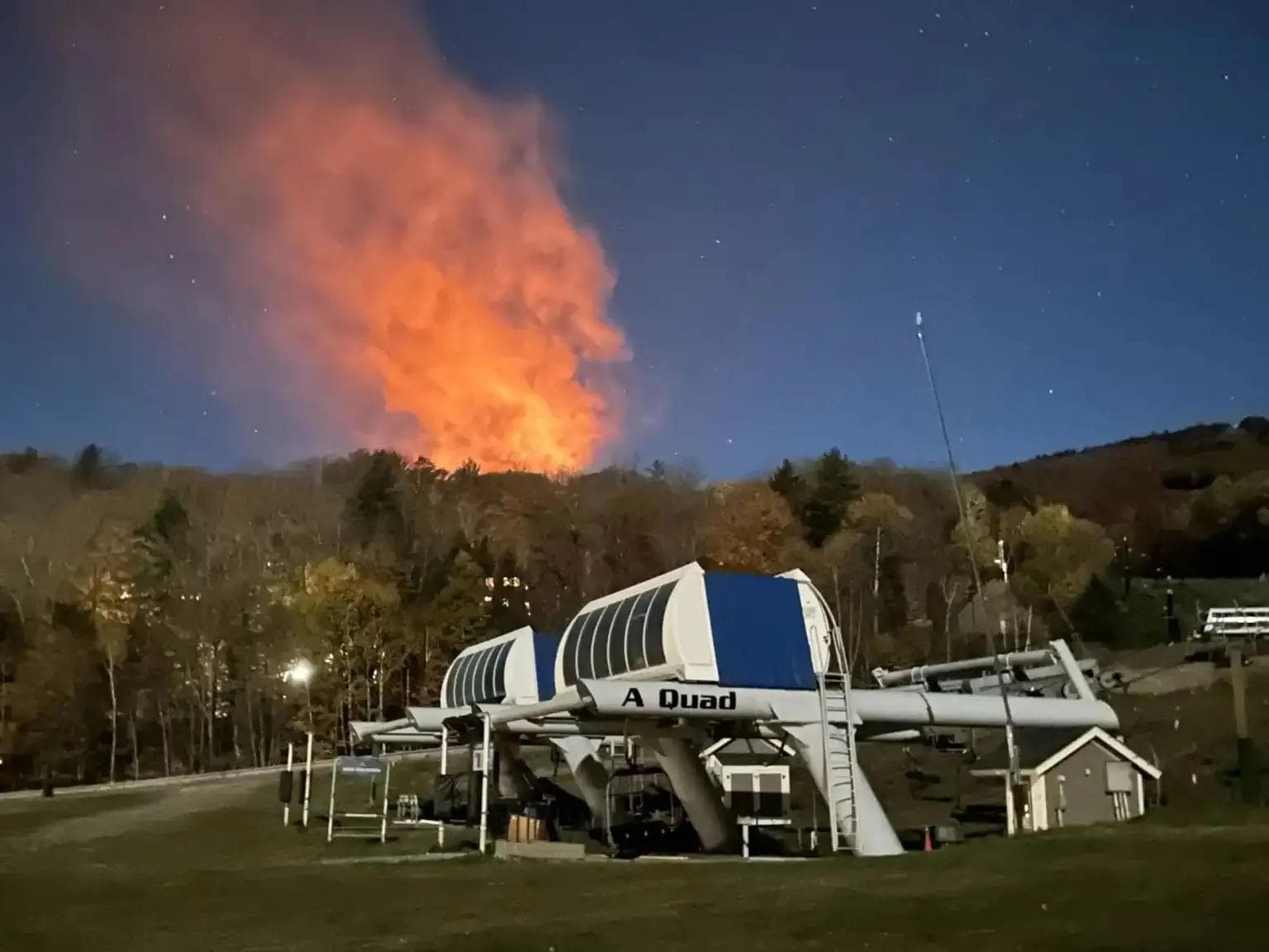 Fire Destroys Portion of Condo Near Okemo Mountain Resort, No Injuries Reported