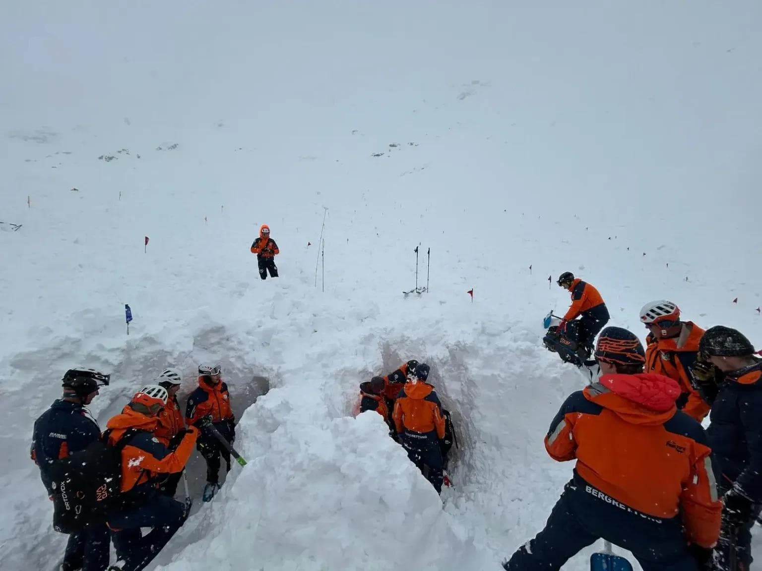 60 people were involved in the search for the victim in Obertauern.