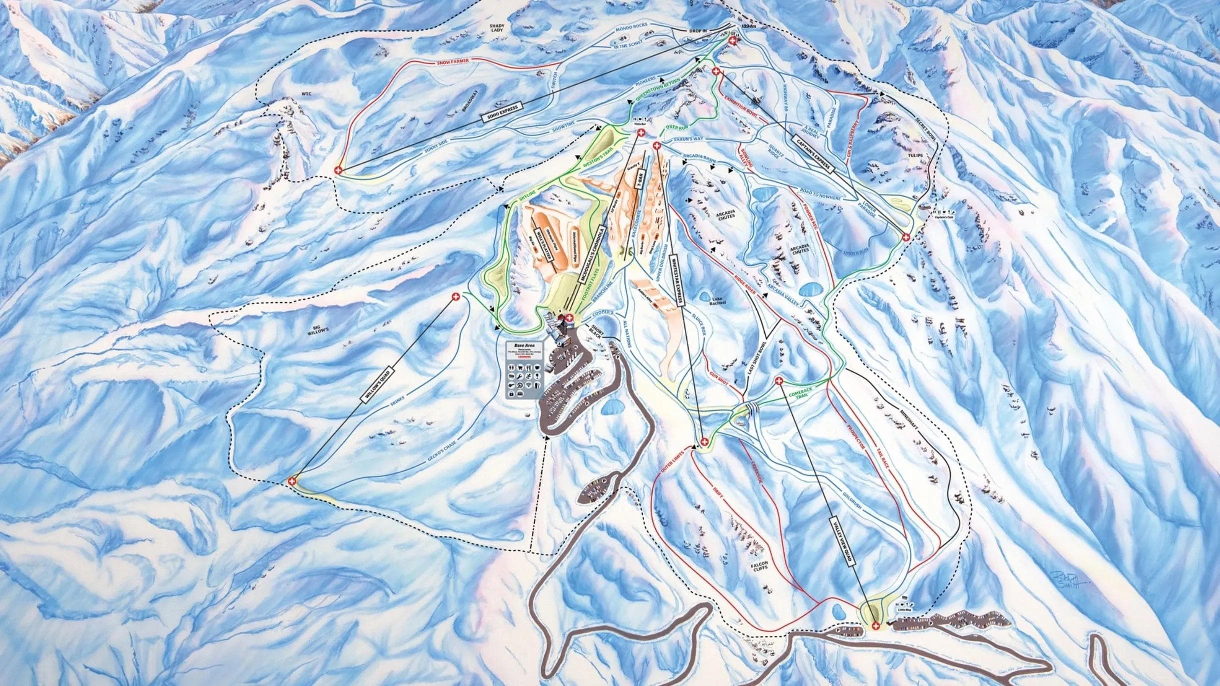 New Zealand’s Largest Ski Resort Reveals New Trail Map