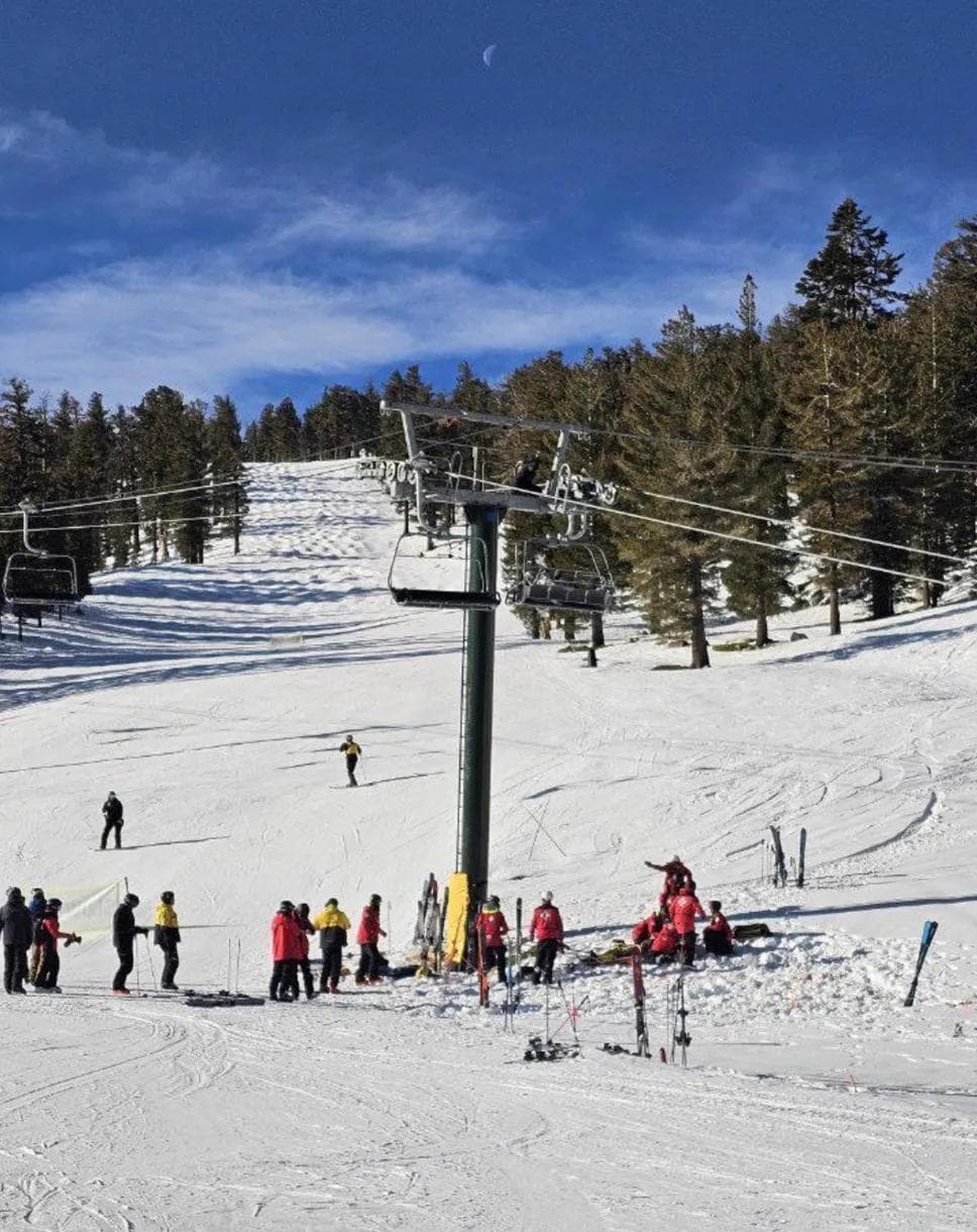The chairlift crash at Heavenly Mountain Resort during the rescue.