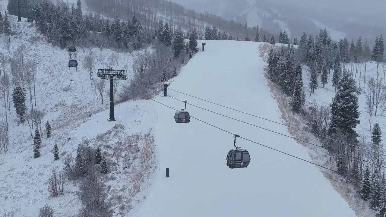 The new East Village Gondola at Deer Valley.