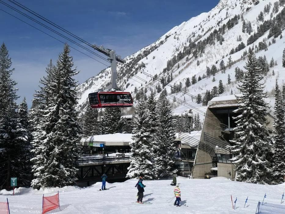 The legendary Aerial tram is a staple of any photograph at Snowbird.