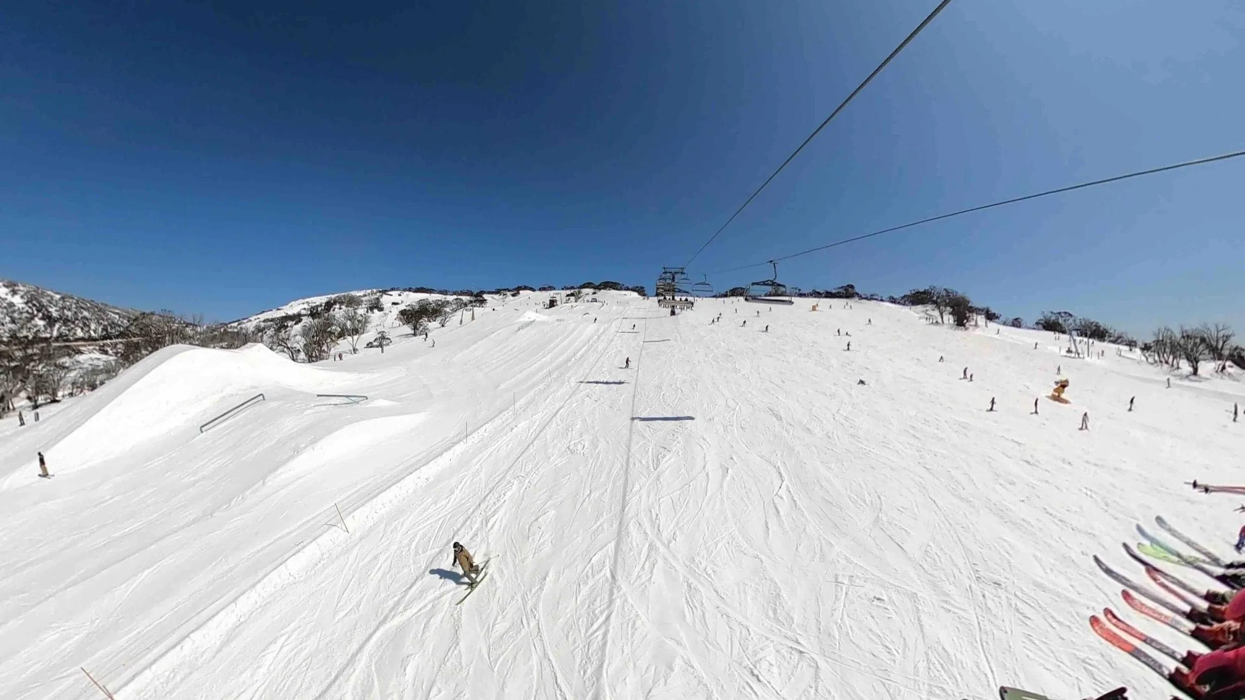 The front valley at Perisher Ski Resort.