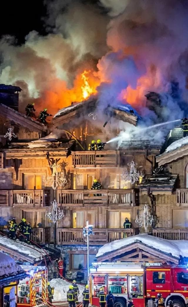Hotel Fire at Courchevel, France, Forces Evacuation of 250 Guests