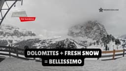 First Day Skiing Val Gardena in the Dolomites: Fresh Snow, Flat Light, and Finding My Feet