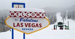 Las Vegas Sign at Lee Canyon