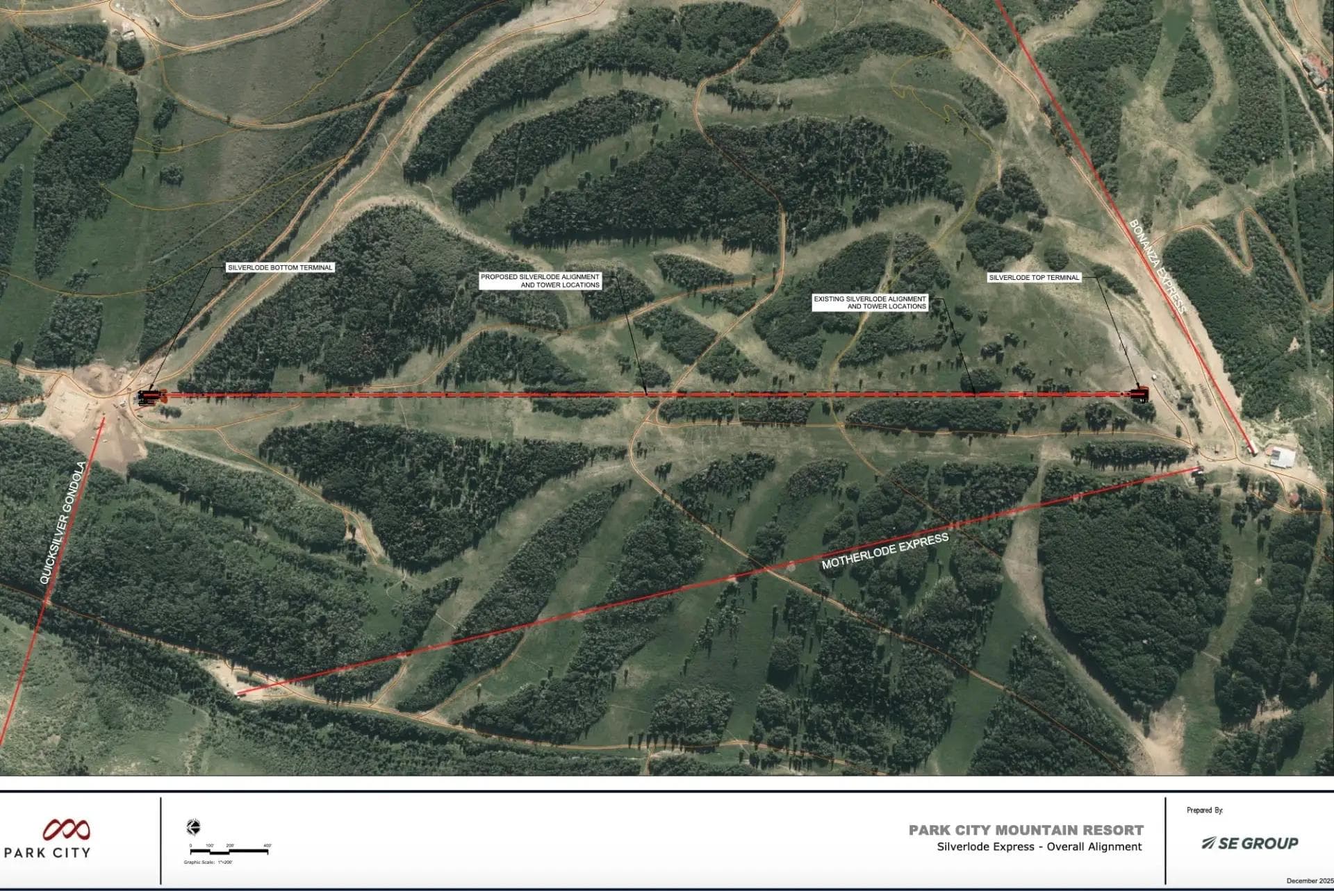 The plan shows the Silverload lift running the same line as before.