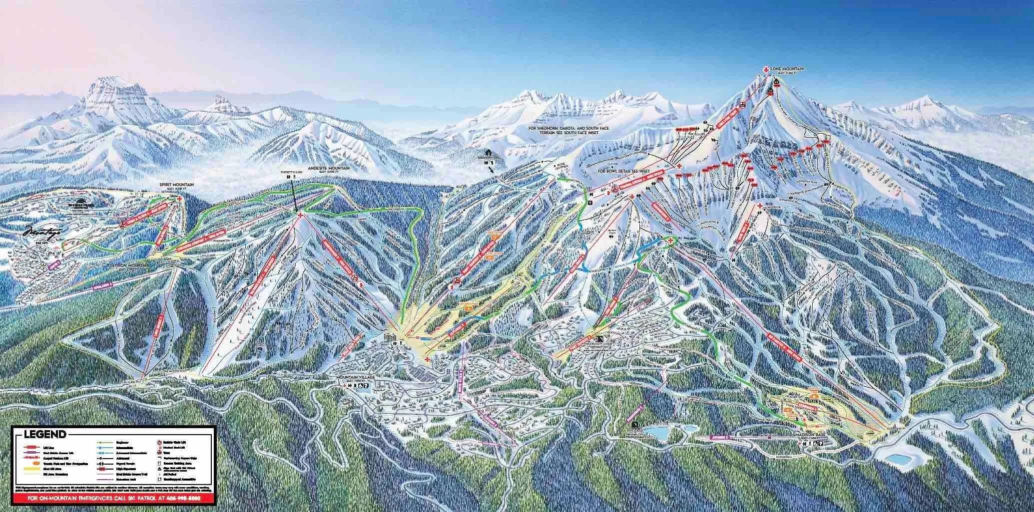 Big Sky Trail Map Main