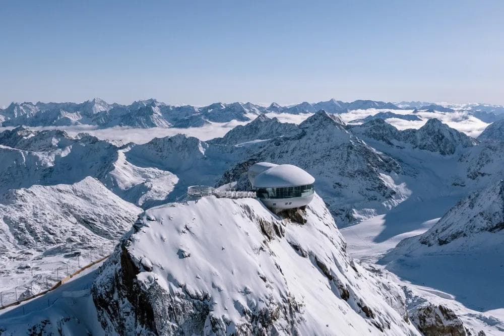 Pitztal Glacier is the highest ski resort in Austria.