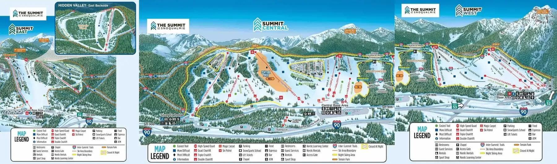 Summit at Snoqualmie Trail Map