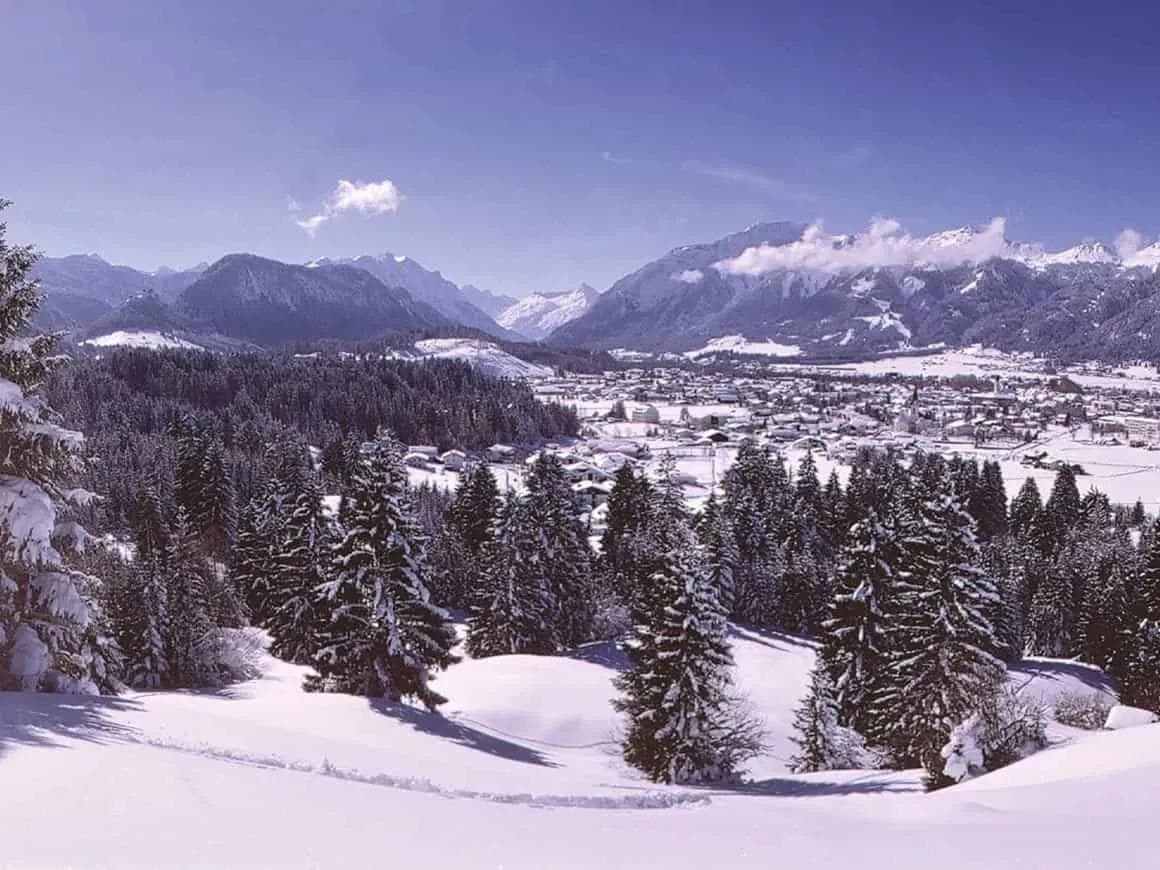 The view from the Jungholz ski area.