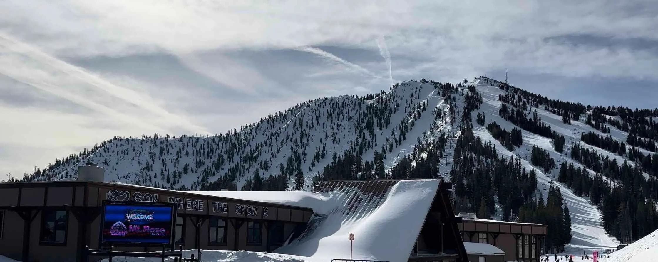A view of Mt Rose from the entry