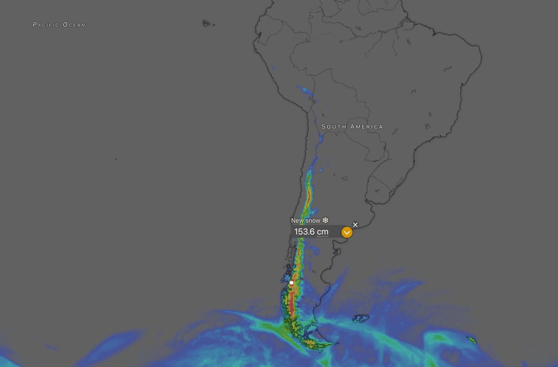 South America's First Major Storm of 2026: Early-Season Andes Totals