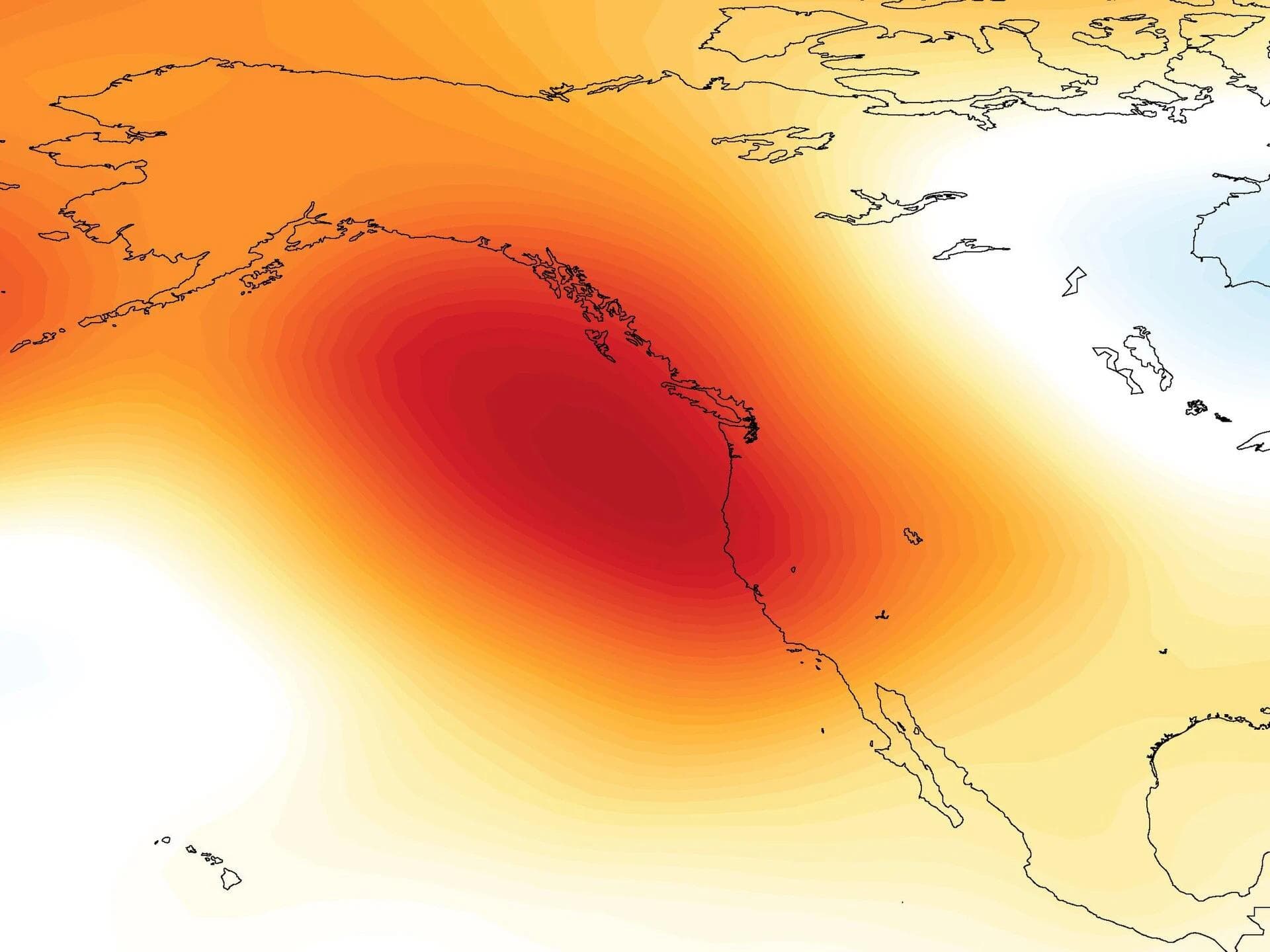 The Ridiculously Resilient Ridge, here depicted by cool-season seasonal geopotential height anomalies (November–March) during 2012–2015.