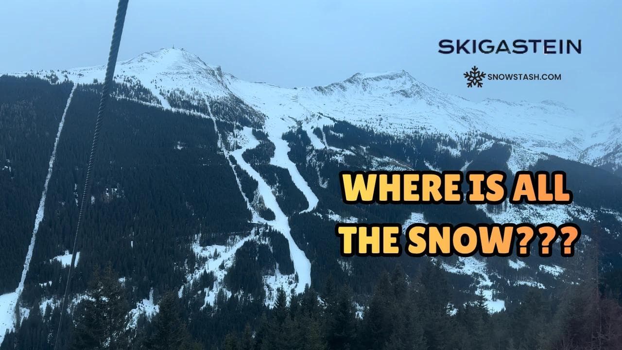 SkiGastein, Austria - First Impressions of the Gastein Valley on a Low Snow Day