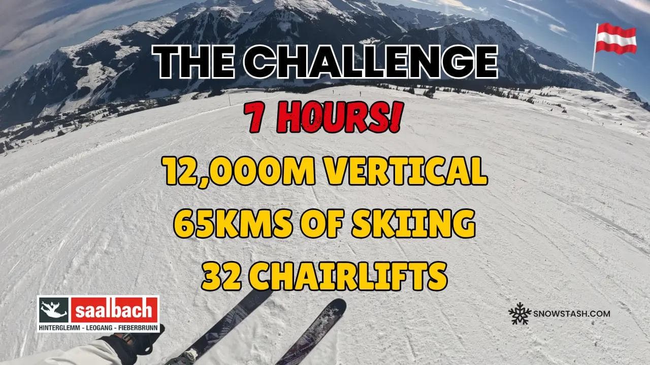 Taking on the challenge at Saalbach Hinterglemm