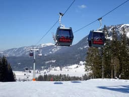 Another gondola at St Johann in Tirol which is also a 10 seat gondola.
