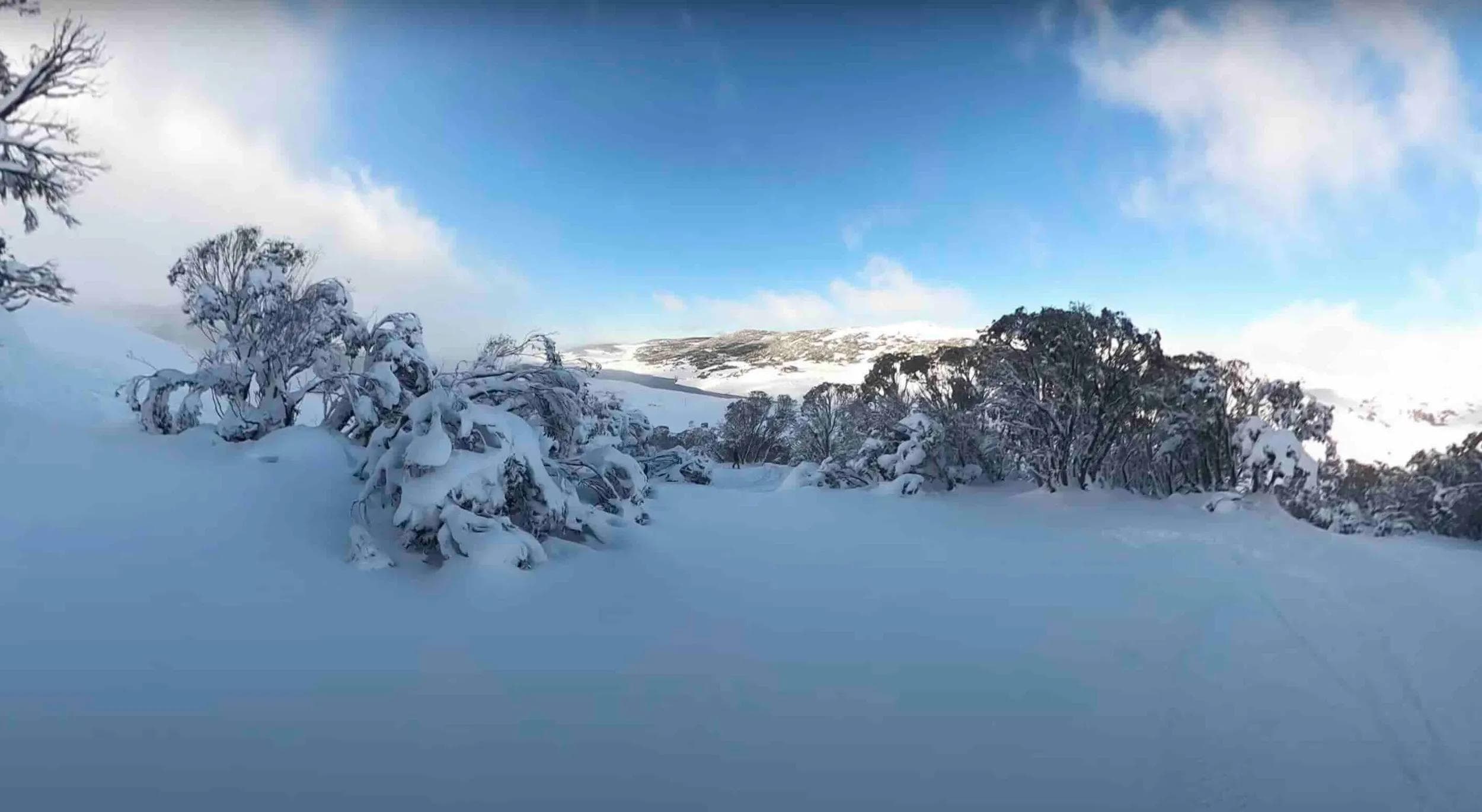 Falls Creek with fresh snow