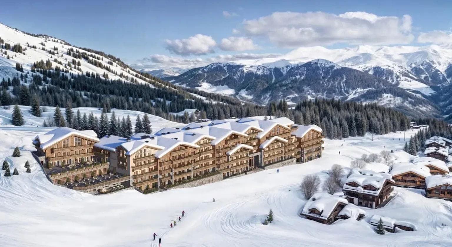 A rendering of what the hotel will look like in in Courchevel