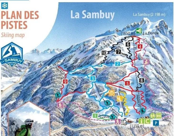 La Sambuy Trail Map