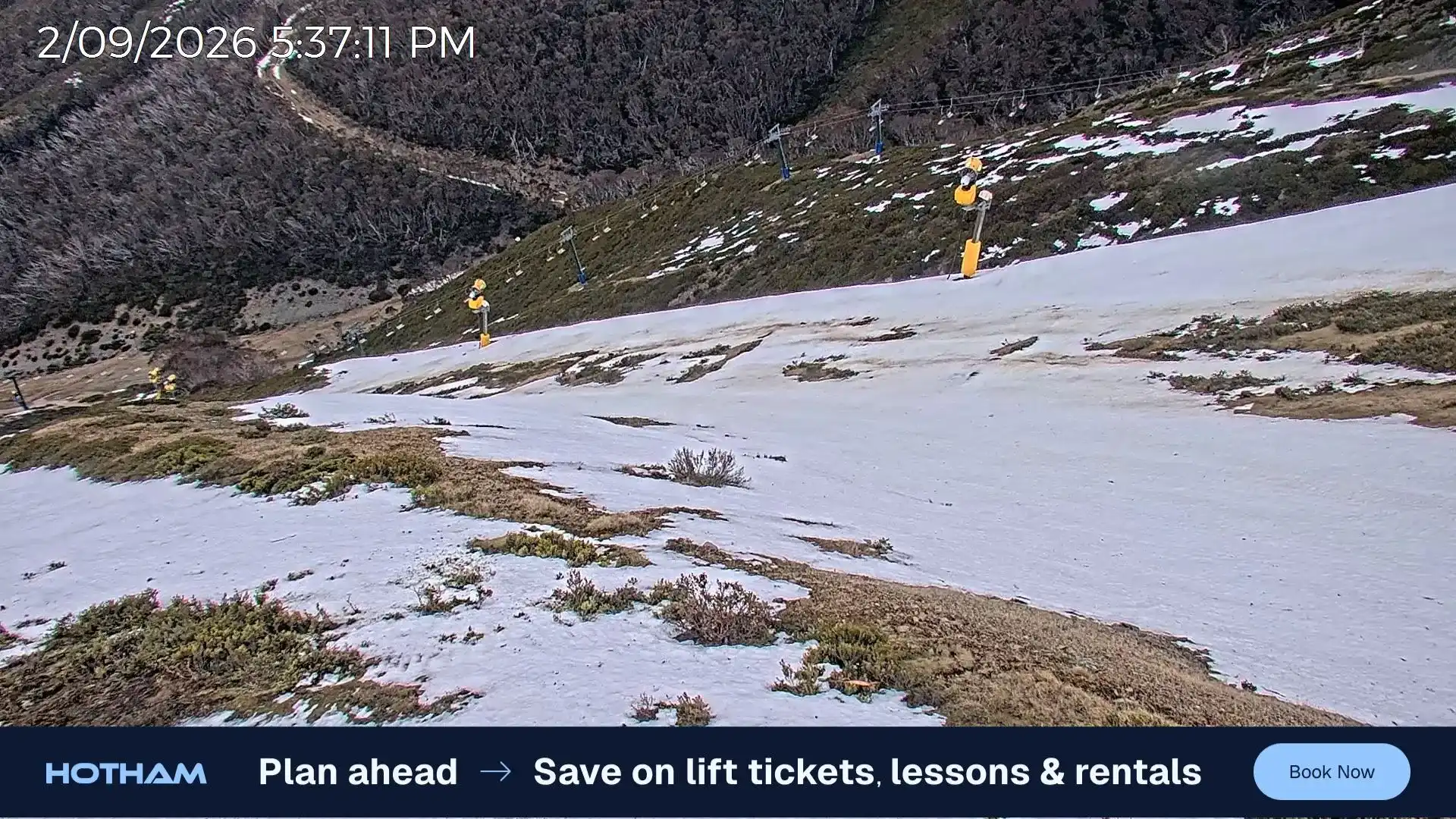 Its a sad state of affairs when looking at the webcams at Hotham.