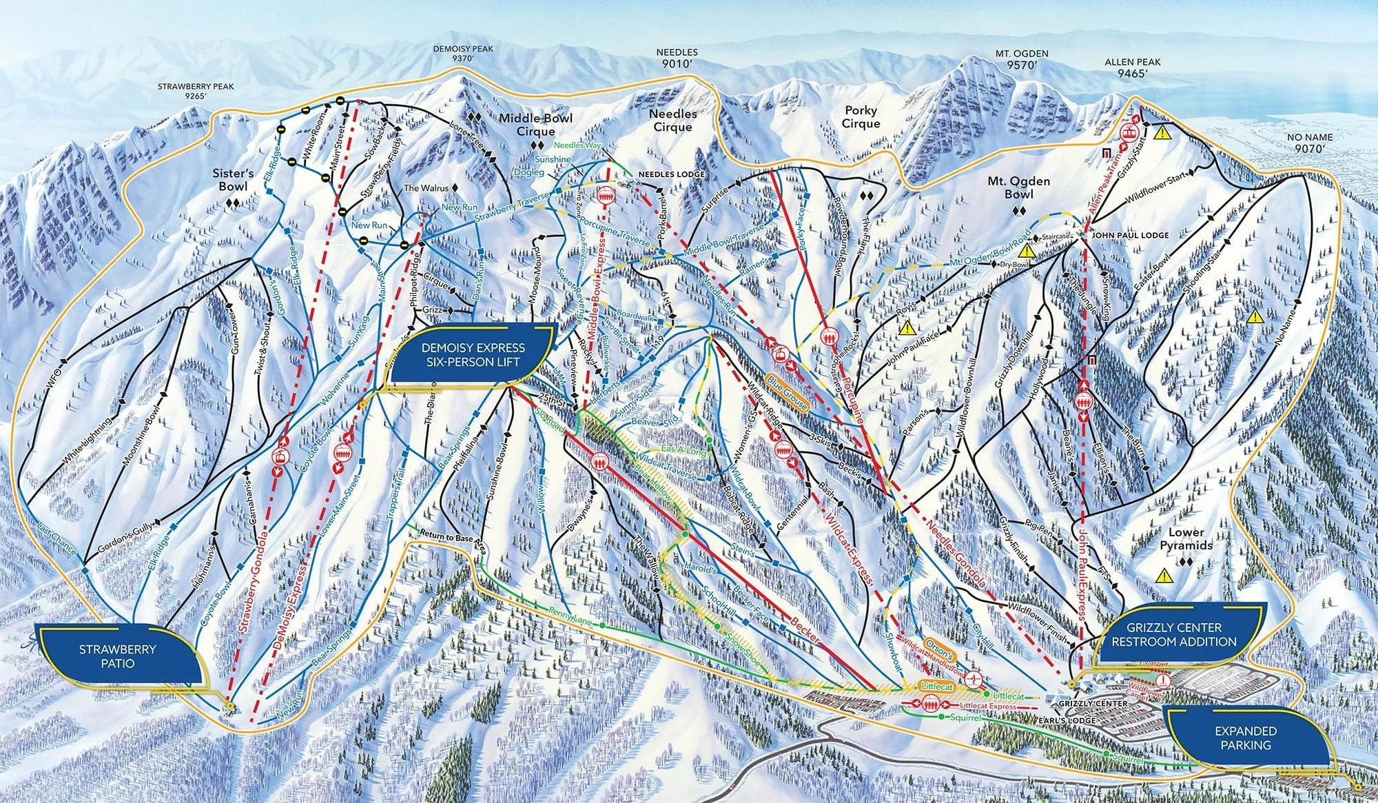Snowbasin Opens Brand New Six Pack Lift & Patio Deck