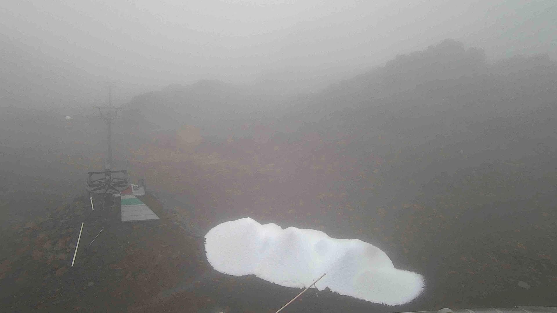 Still a long way to go at Whakapapa ski resort in New Zealand.