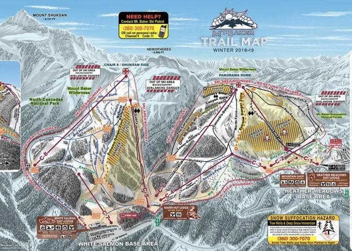 The Mt. Baker Trail Map