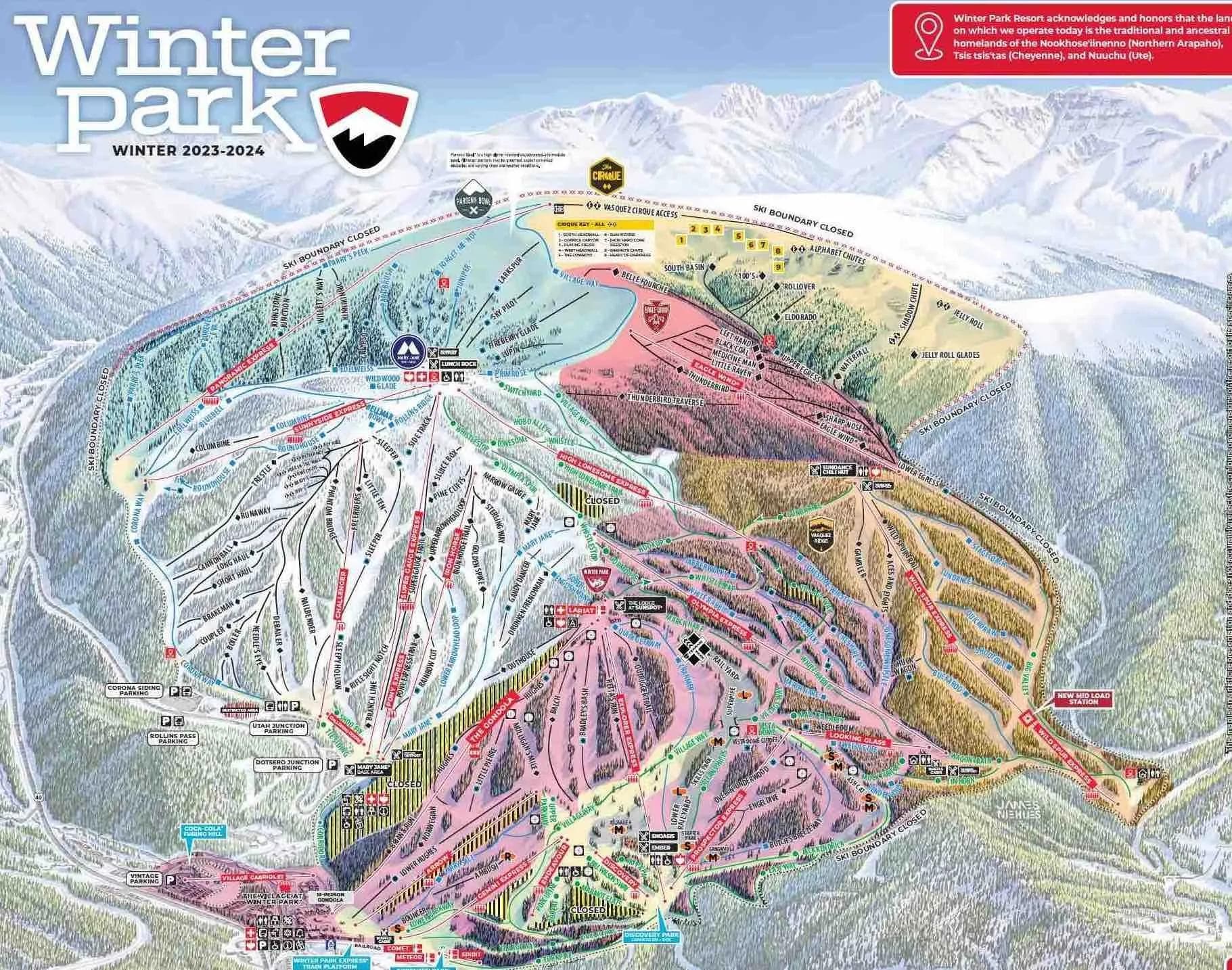 Winter Park trail map.