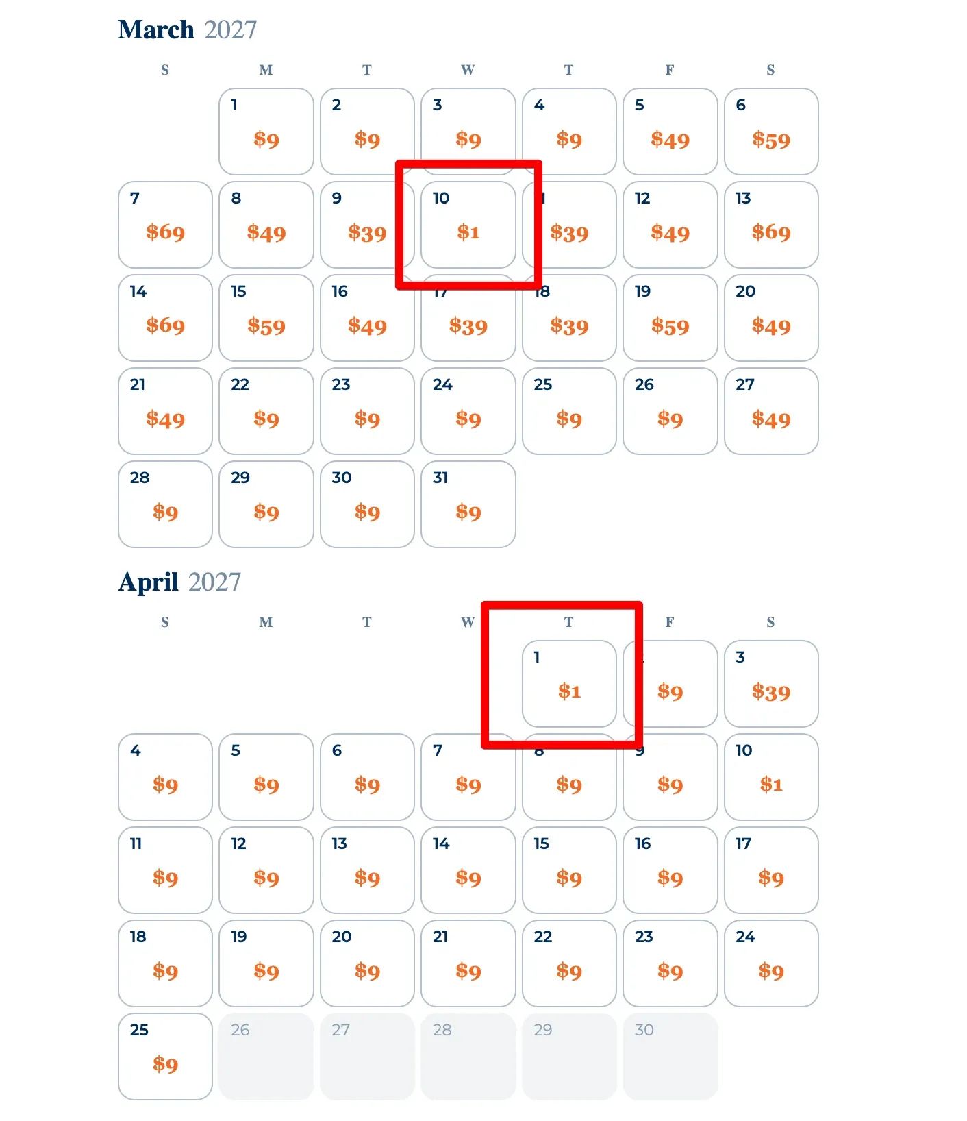 The $1 days can only be found in March and April 2027 at Arizona Snowbowl.