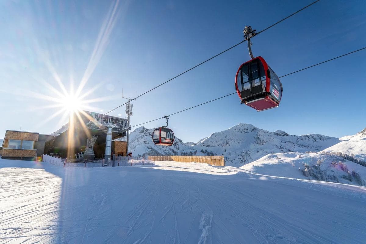 The new summit station of the Streubödenbahn