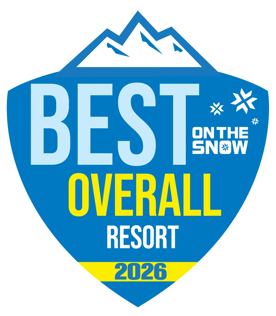 The award from OnTheSnow for Best Overall Resort 2026.