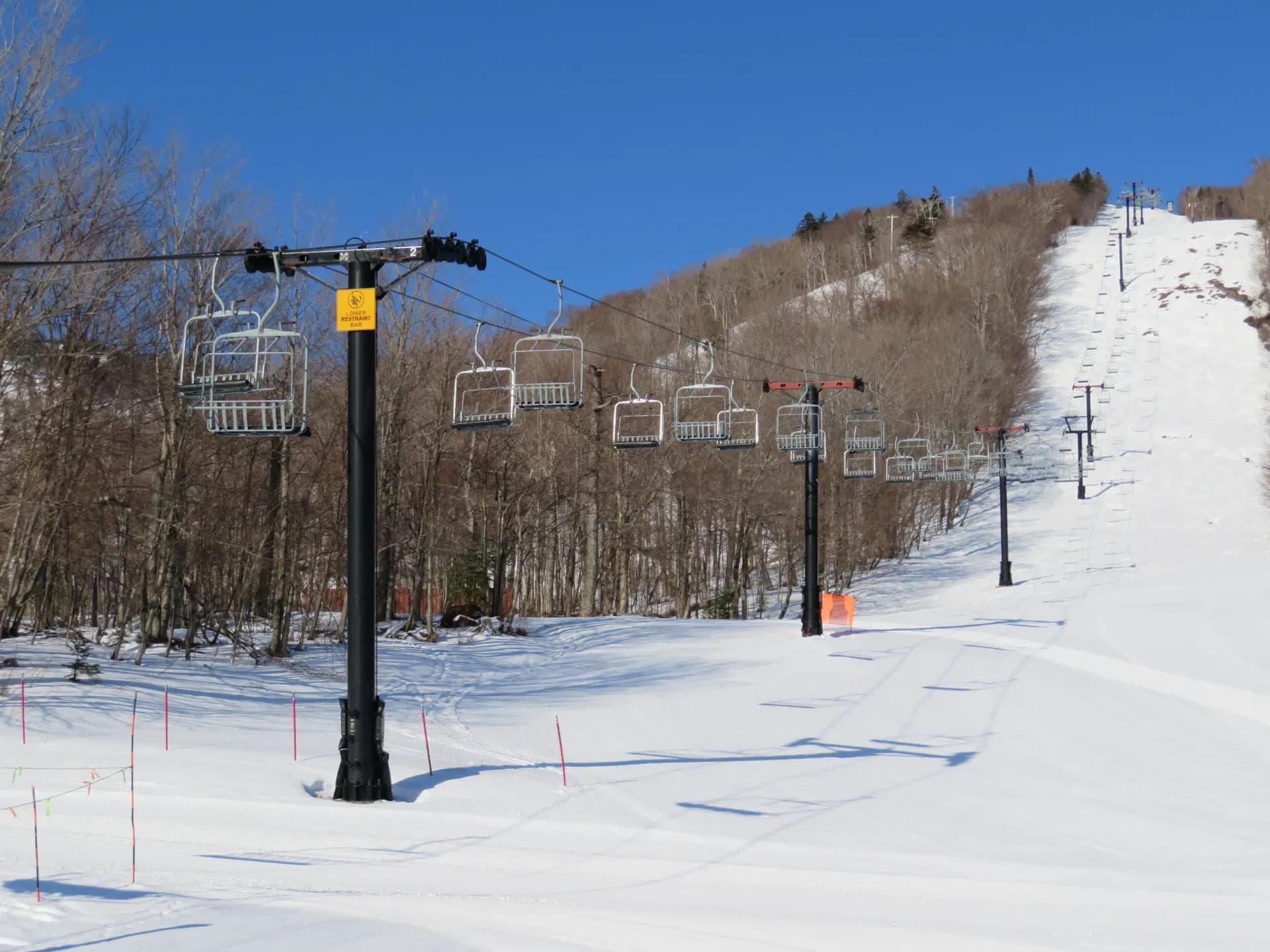 A shot of the Snowdon Triple Chairlift.