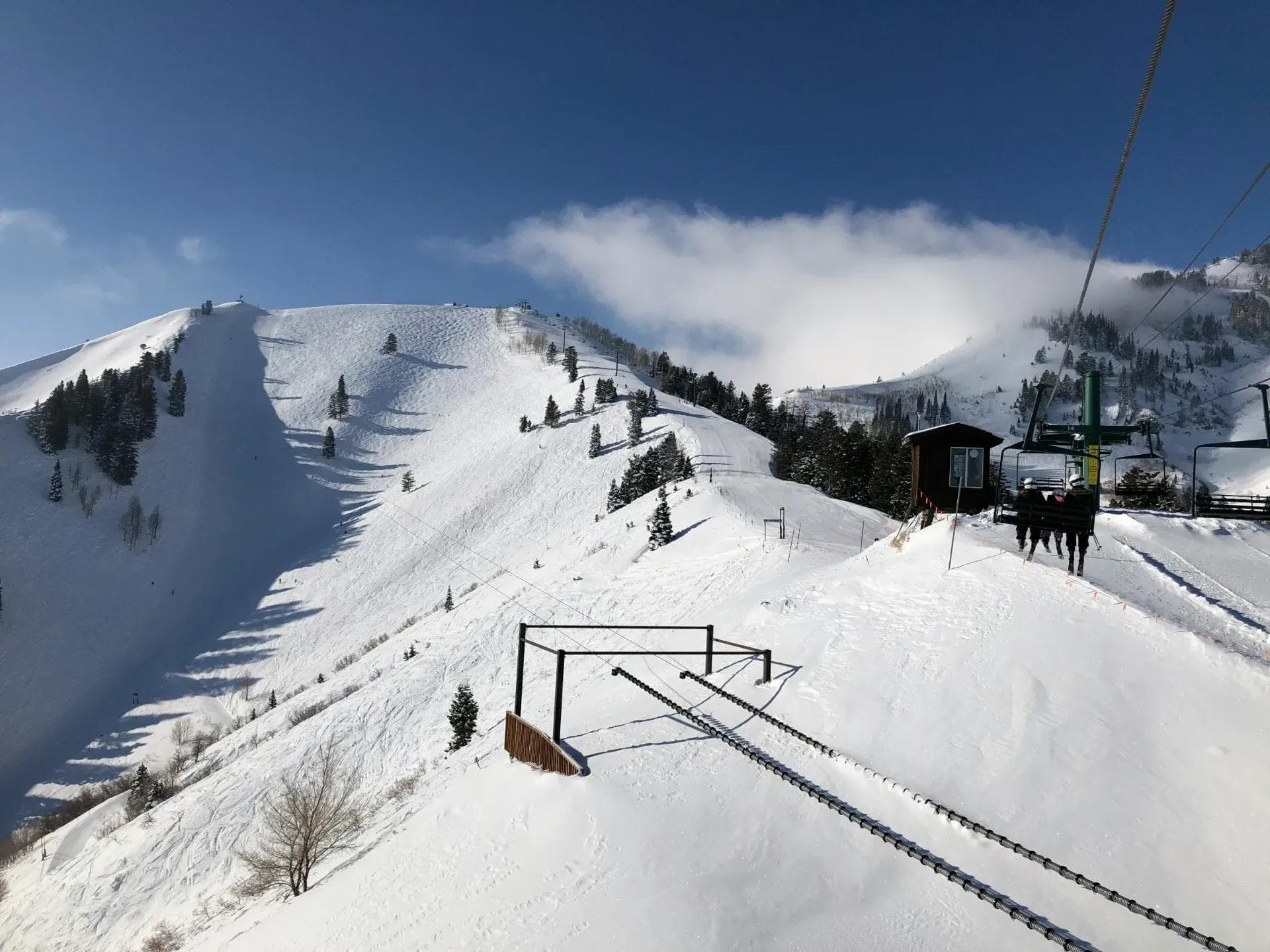 The new chairlift will access the terrain in the left side of this photo.