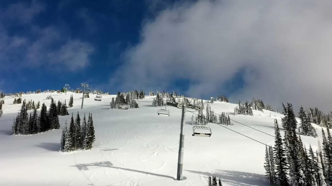 The latest addition to the resort was the Colter lift.