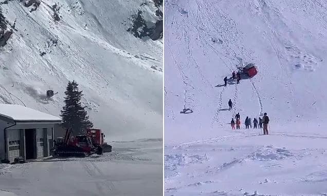 Gondola Cabin Detaches and Falls Down Mountain at Engelberg-Titlis