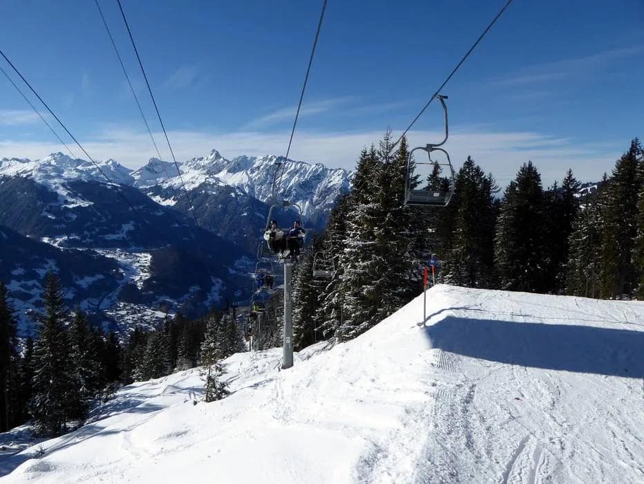 The existing Kropfen double lift that the new gondola is replacing.