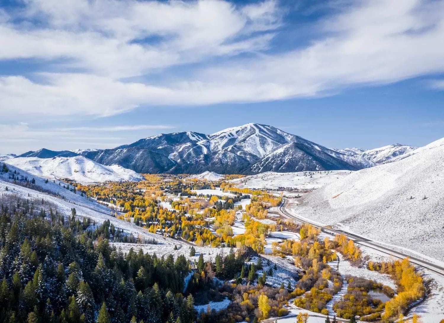 Sun Valley is the original ski resort in the USA.