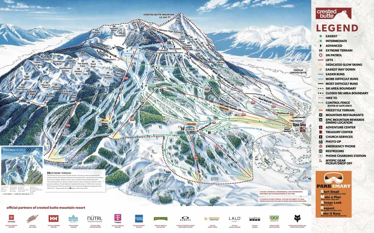 Crested Butte Trail Map