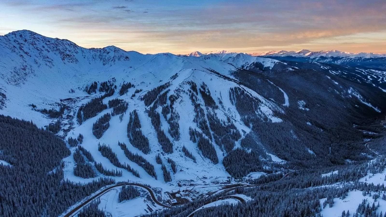Aerial view of Arapahoe Basin