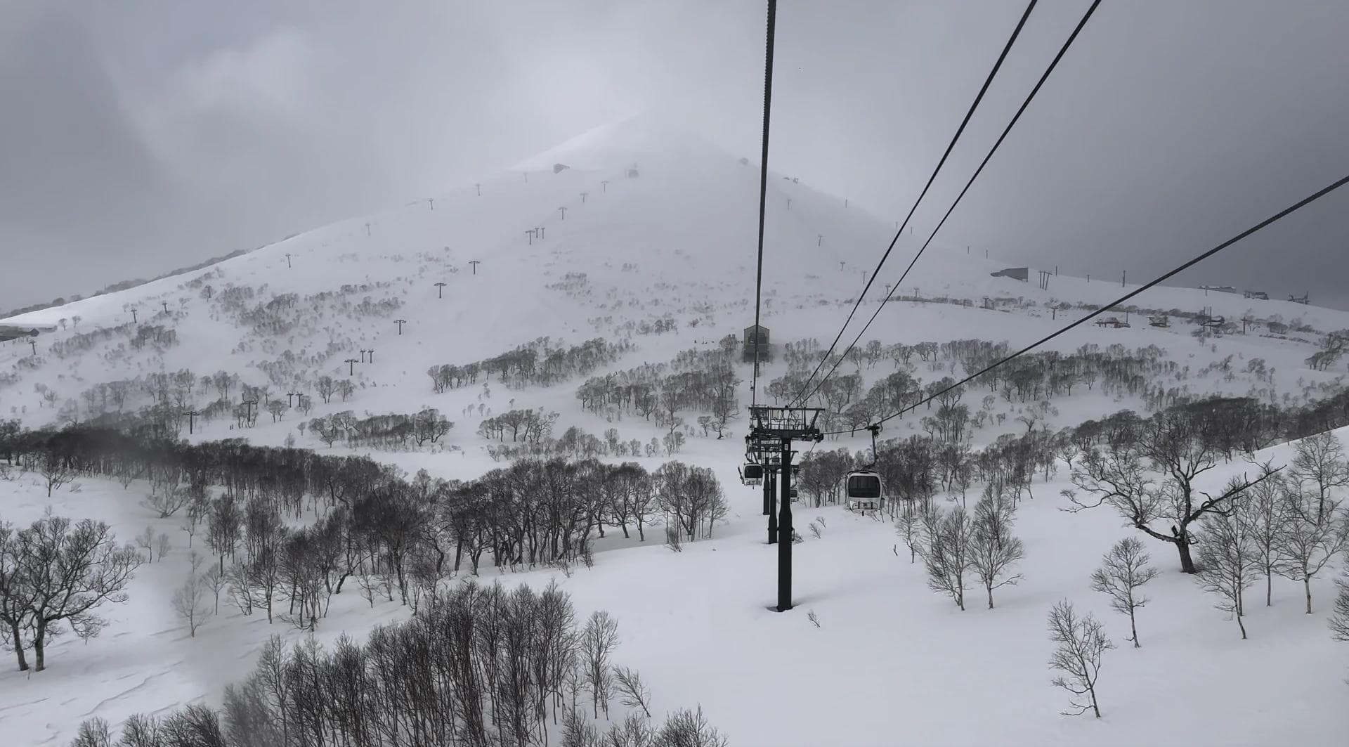 A view of Mt Annapuri which is where the Niseko United ski resort is located.