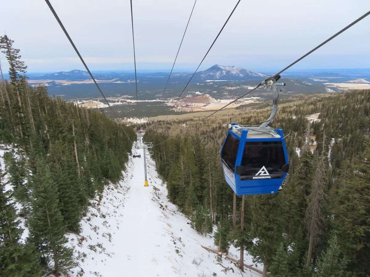 The current chondola Telemix at Arizona Snowbowl
