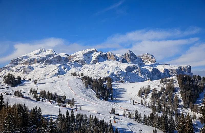 Alta Badia is a glorious ski resort to explore on a bluebird day.