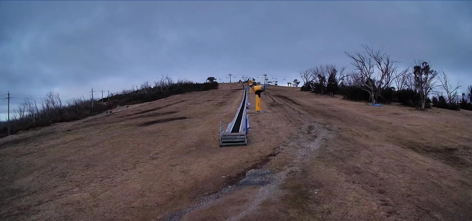 All the surrounds this magic carpet is bare grass.