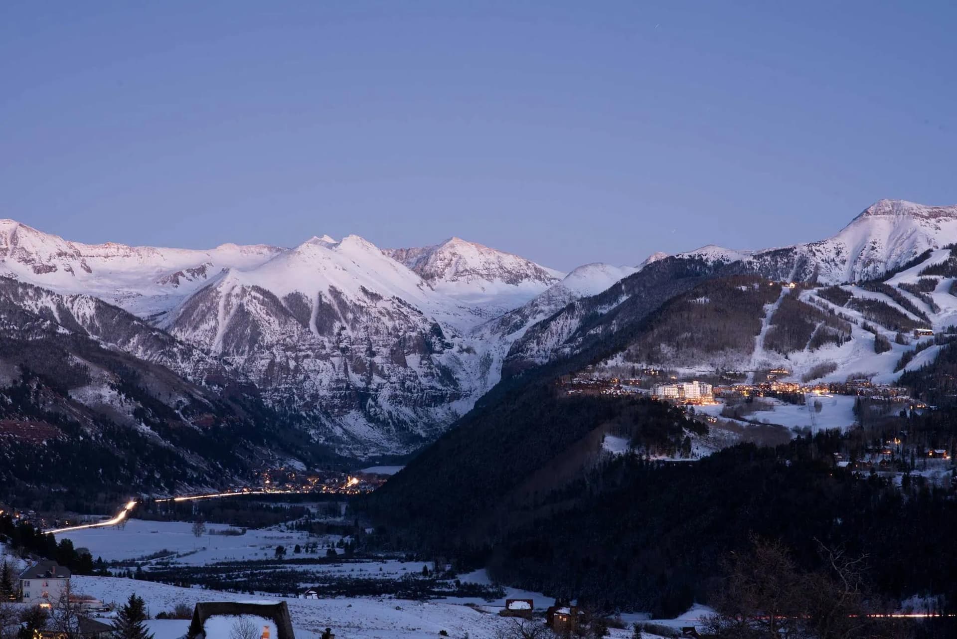 The peaks that tower around Telluride Resort.