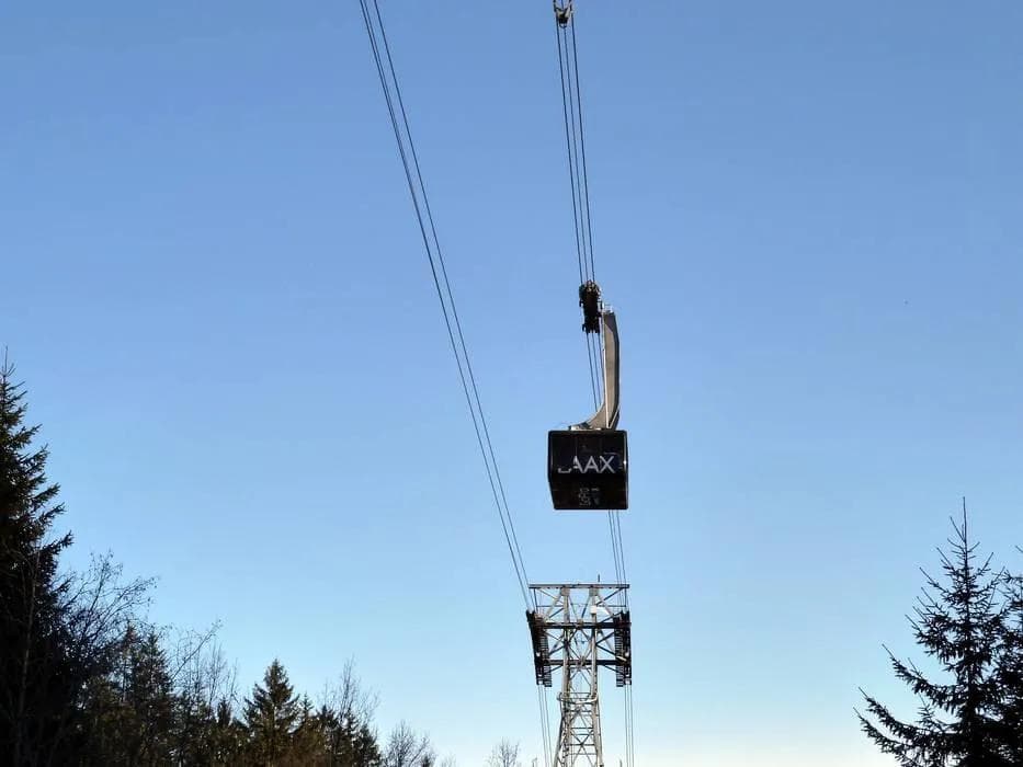 Ski lift and mountain transportation at Laax