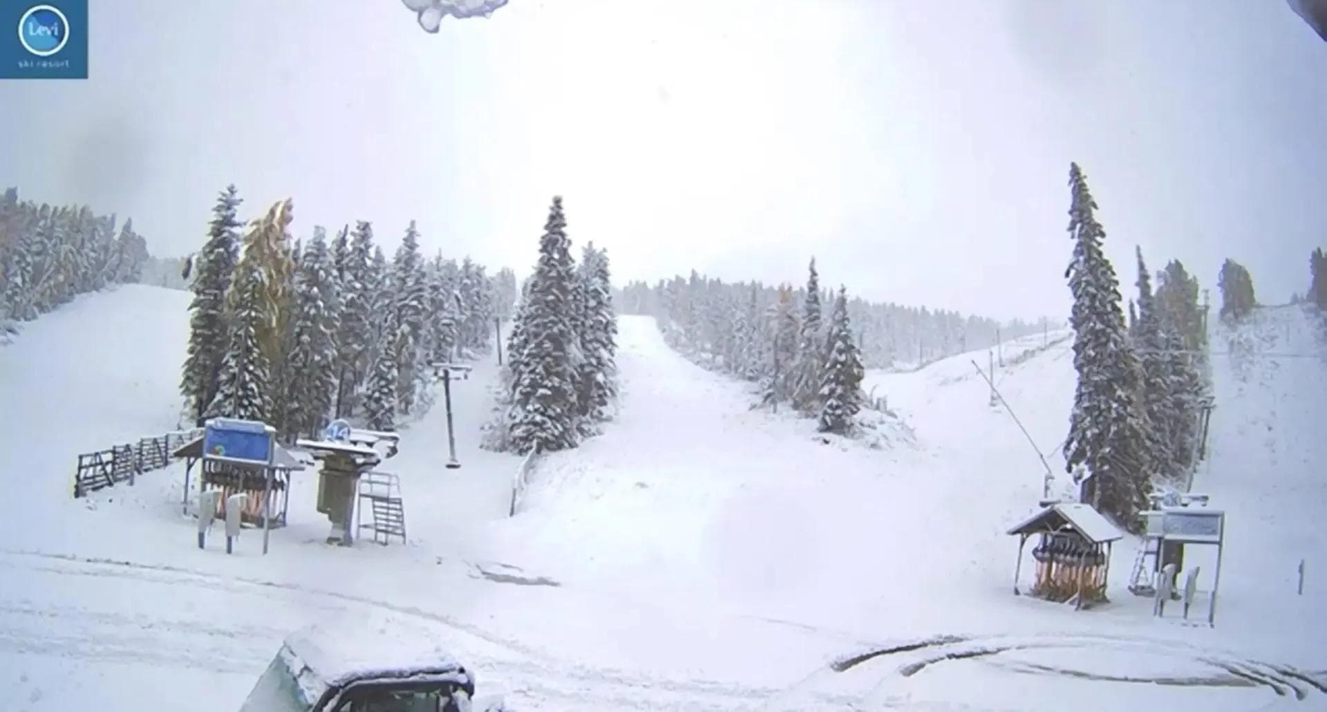 First Snow of the Season At Levi Ski Resort, Finland